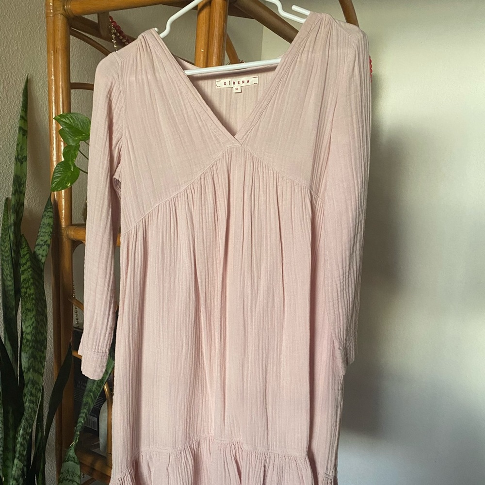 Xirena Gauze Dress Pink XS